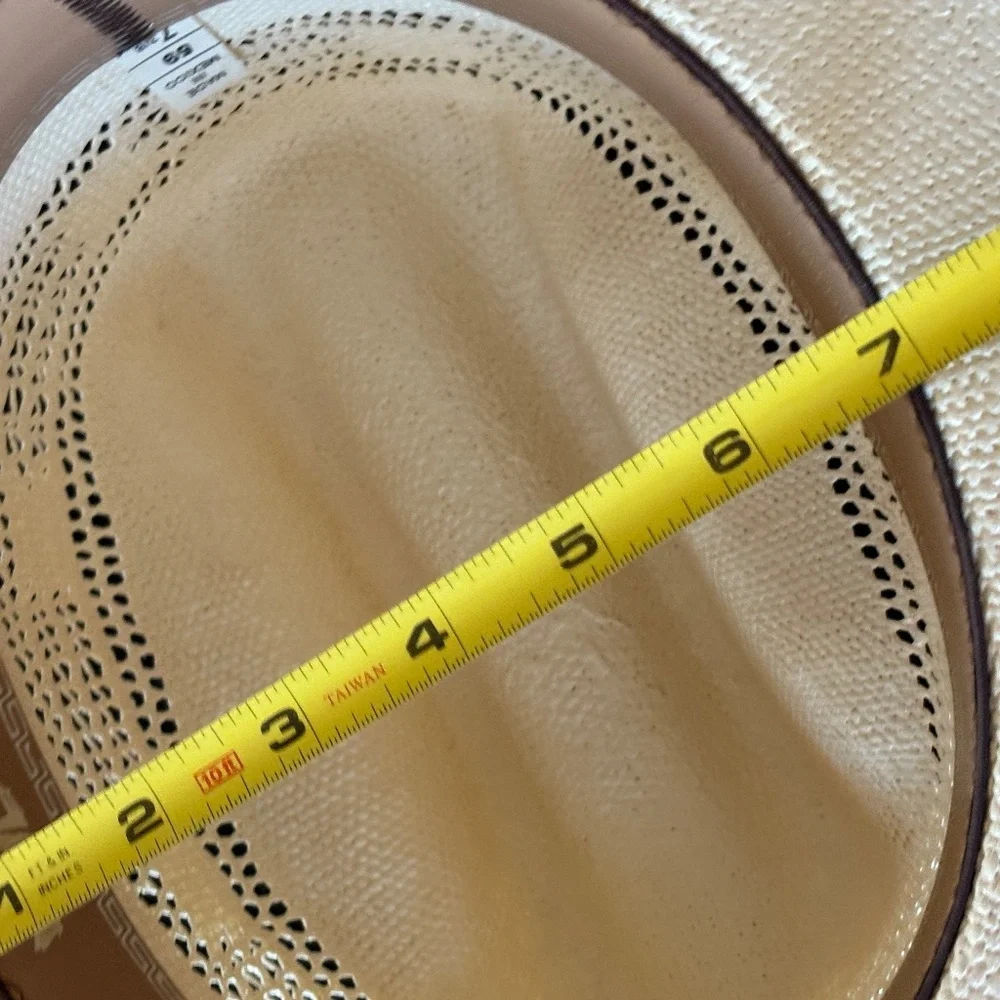 David Turner Straw Bangora Cowboy Hat - XXXX - 7 3/8 - Picture 10 of 16